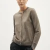 Cardigan avec col ras du cou en laine ultra douce