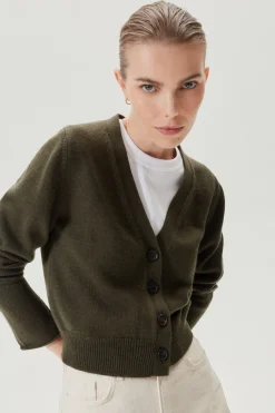Cardigan court en Laine Mérinos