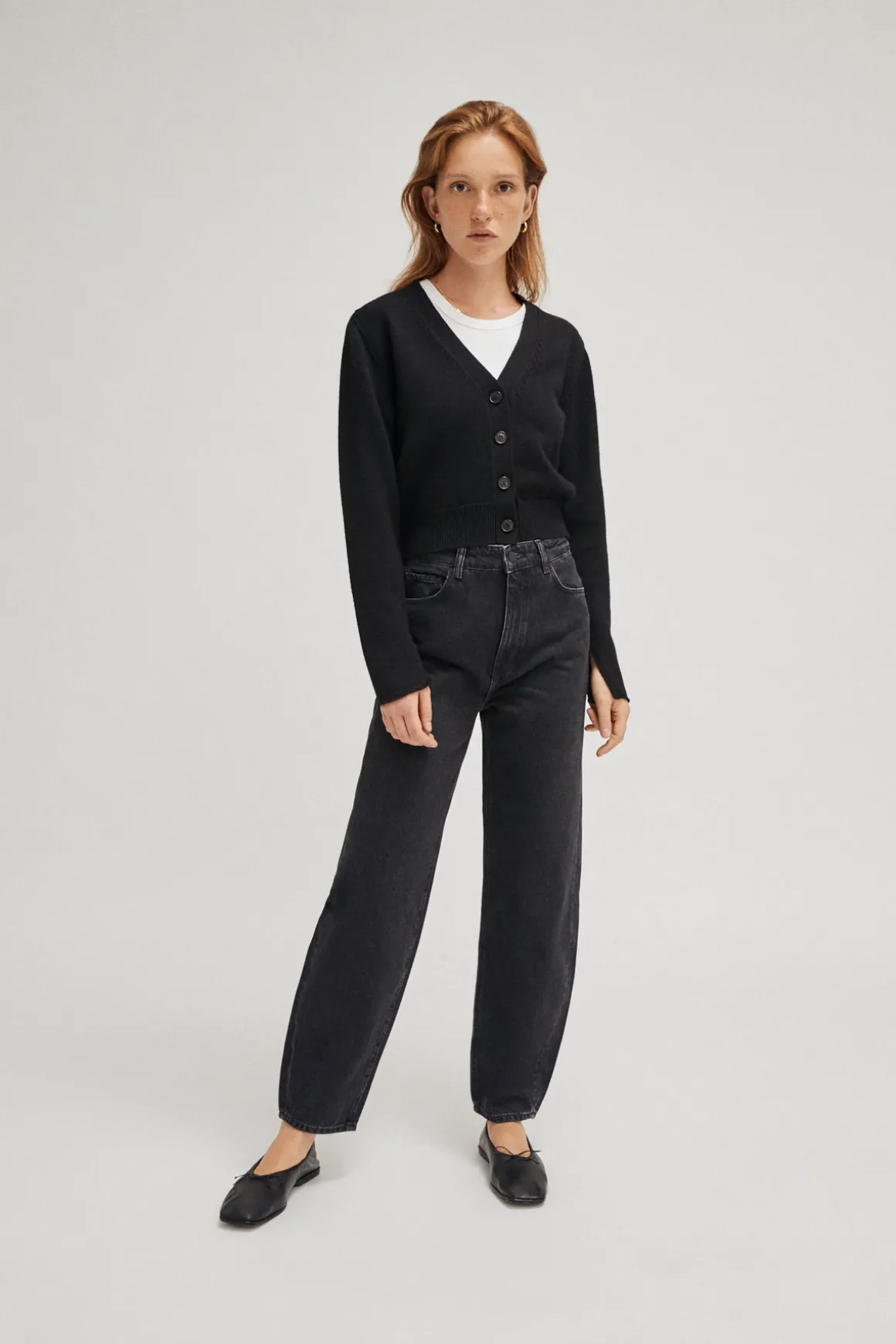 Cardigan court en Laine Mérinos