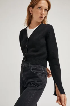 Cardigan court en Laine Mérinos