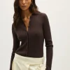 Chemise à mailles côtelées en Lin et Coton