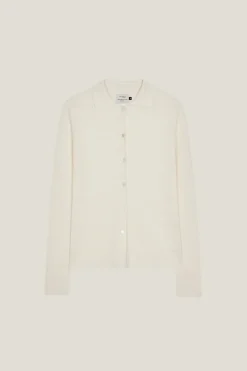 Chemise à mailles côtelées en Lin et Coton