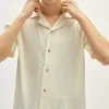 Chemise Bowling en Lin et Coton