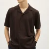 Chemise Bowling en Lin et Coton