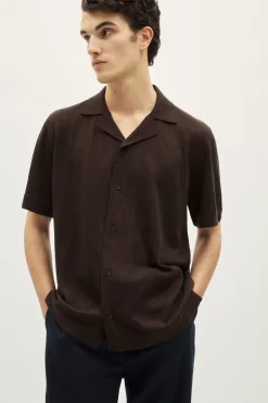 Chemise Bowling en Lin et Coton
