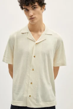 Chemise Bowling en Lin et Coton