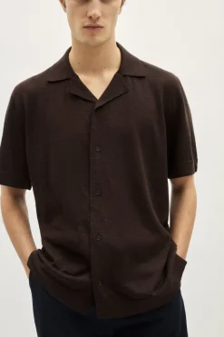 Chemise Bowling en Lin et Coton