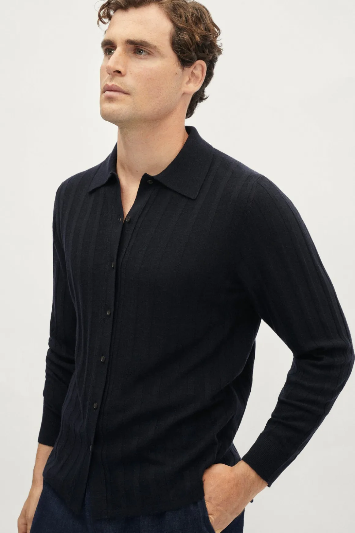Chemise côtelée ultra douce