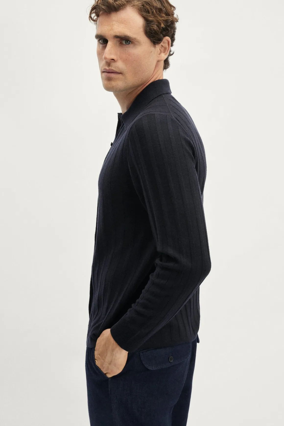 Chemise côtelée ultra douce