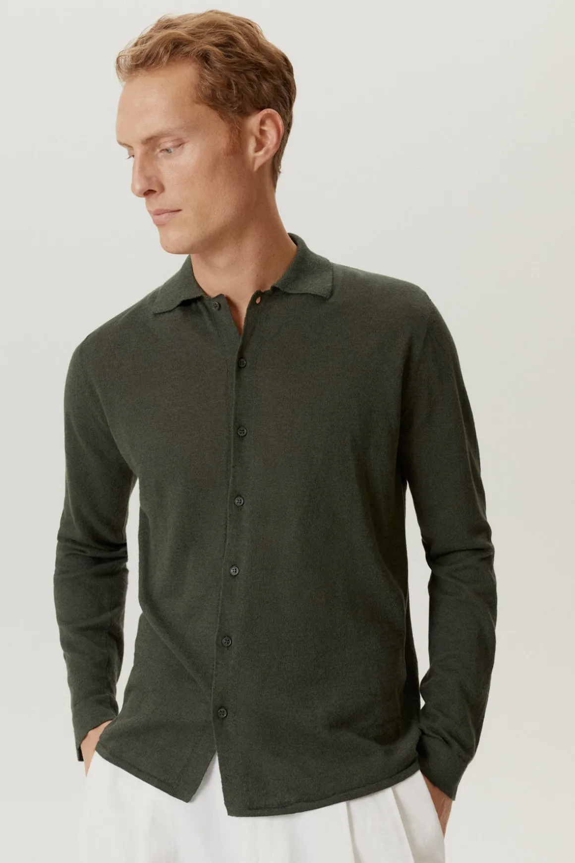 Chemise en maille de Lin et Coton