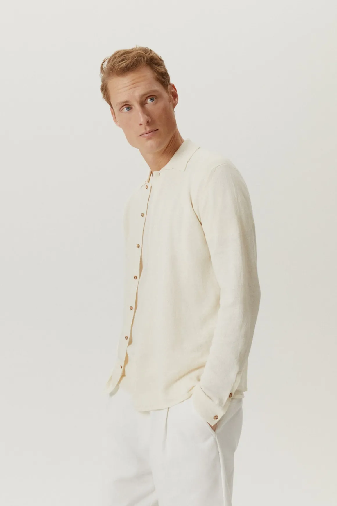 Chemise en maille de Lin et Coton