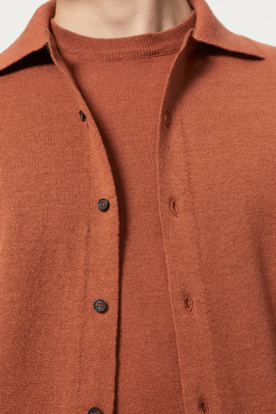 Chemise en maille de Lin et Coton