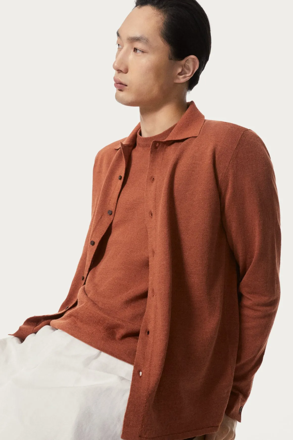 Chemise en maille de Lin et Coton