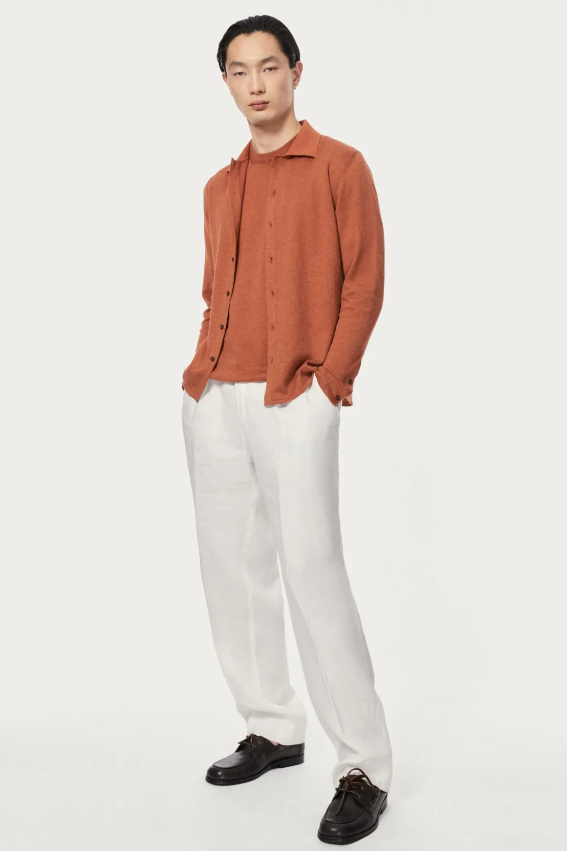Chemise en maille de Lin et Coton