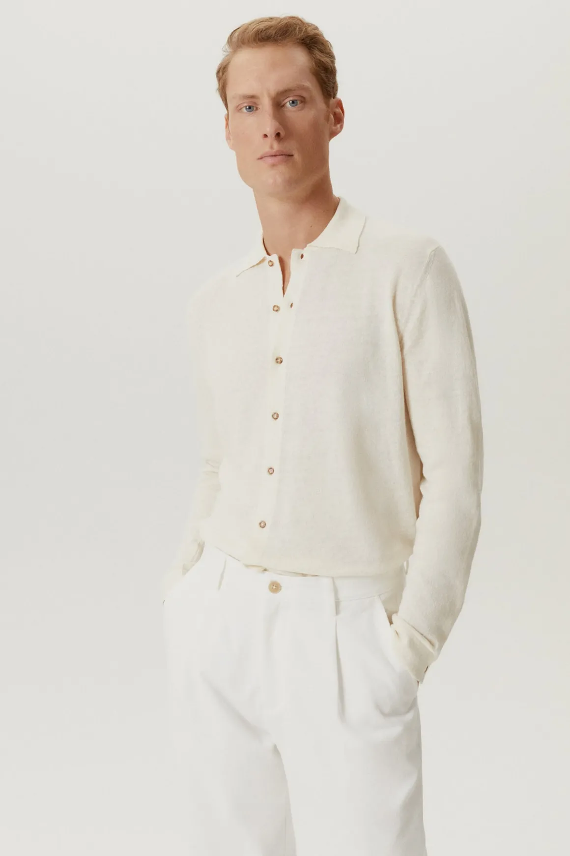 Chemise en maille de Lin et Coton