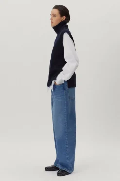 Gilet à col roulé en Laine