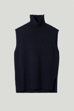 Gilet à col roulé en Laine