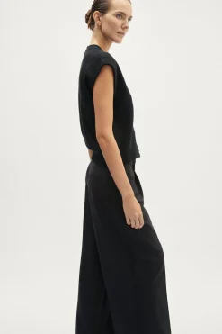 Gilet boutonné en laine mérinos