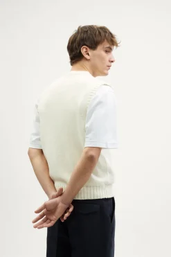 Gilet tricoté en Coton Biologique