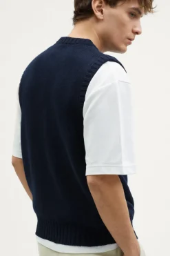 Gilet tricoté en Coton Biologique