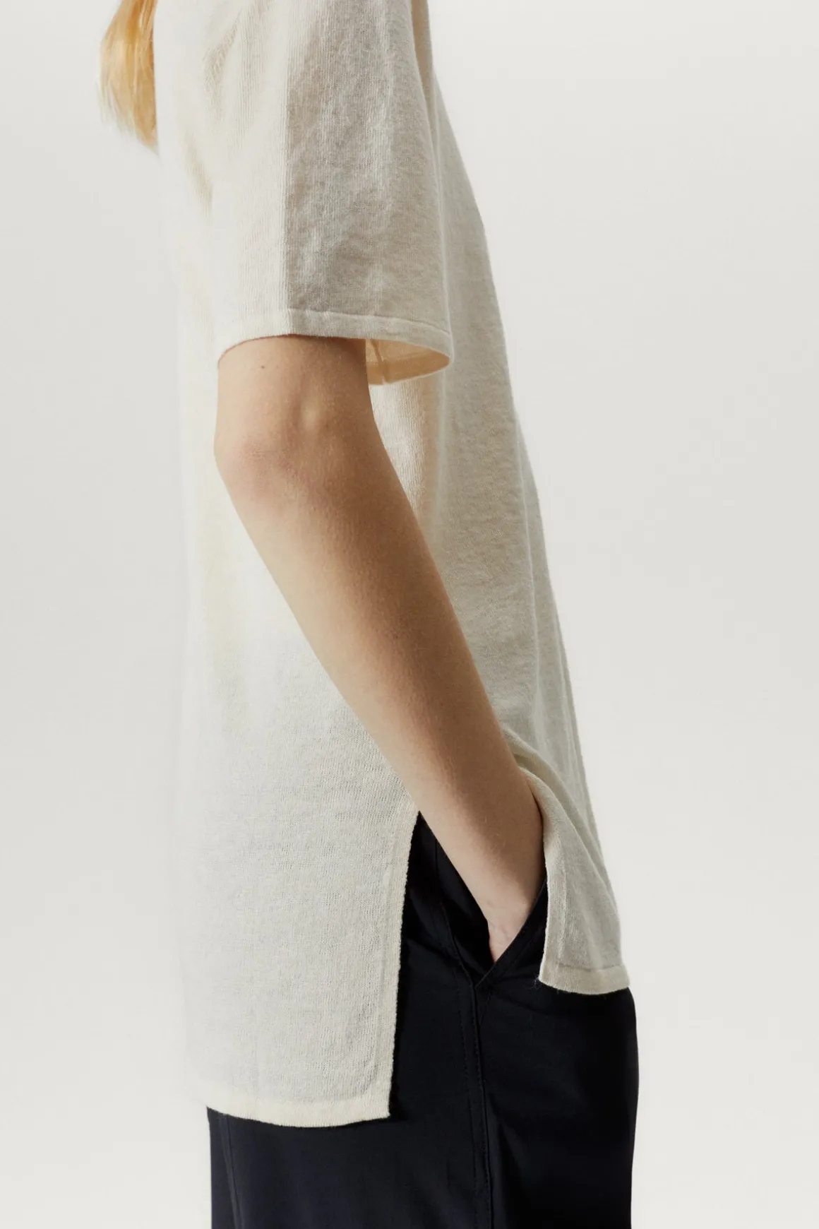 La chemise à manches courtes en coton en lin