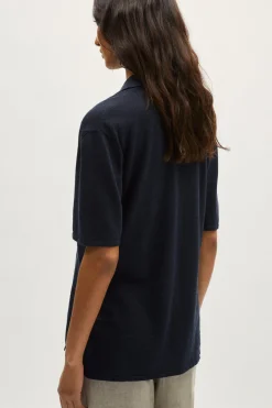 La chemise à manches courtes en coton en lin