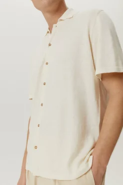 La chemise à manches courtes en coton en lin - Version imparfaite