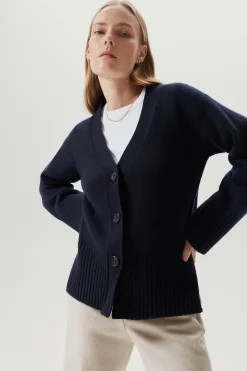 Le cardigan détendu en laine