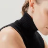 Le haut à collier de laine mérinos