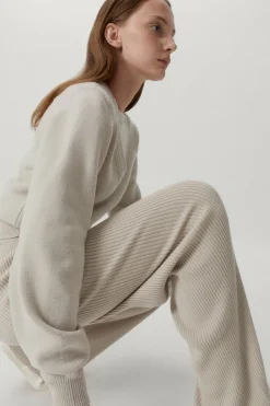 Le pantalon côtelé en laine mérinos