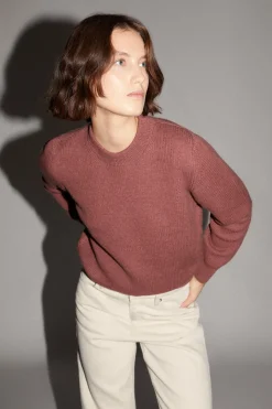 Le pull de teinture naturel