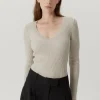 Le pull U-Leck en laine mérinos