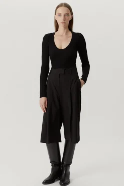 Le pull U-Leck en laine mérinos