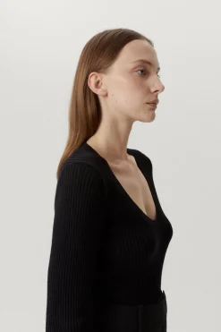 Le pull U-Leck en laine mérinos