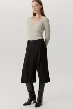 Le pull U-Leck en laine mérinos