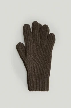 Les gants côtelés en laine pour l'homme