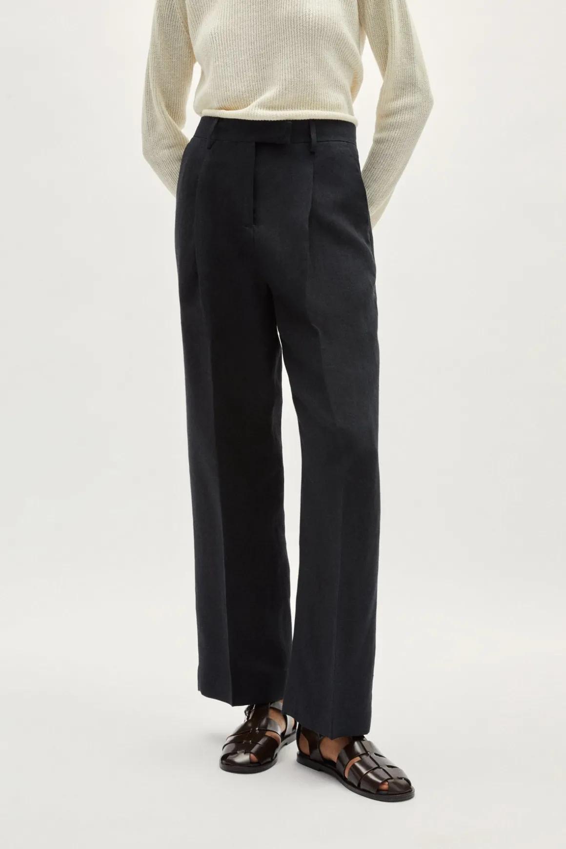 Pantalon en Sergé de Lin