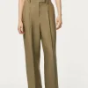 Pantalon en Sergé de Lin