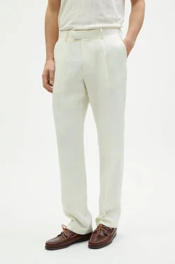 Pantalon en Sergé de Lin