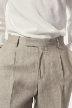 Pantalon en Sergé de Lin