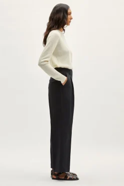 Pantalon en Sergé de Lin