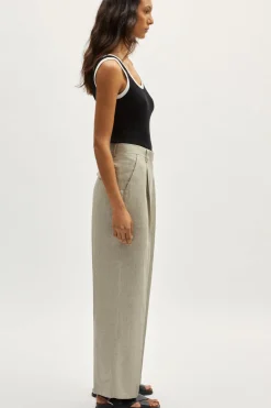 Pantalon en Sergé de Lin