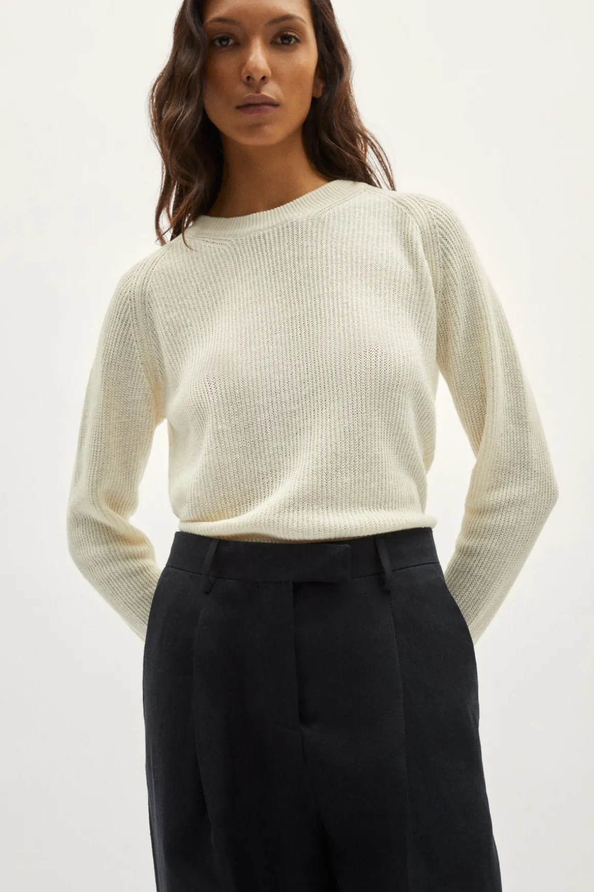 Pantalon en Sergé de Lin