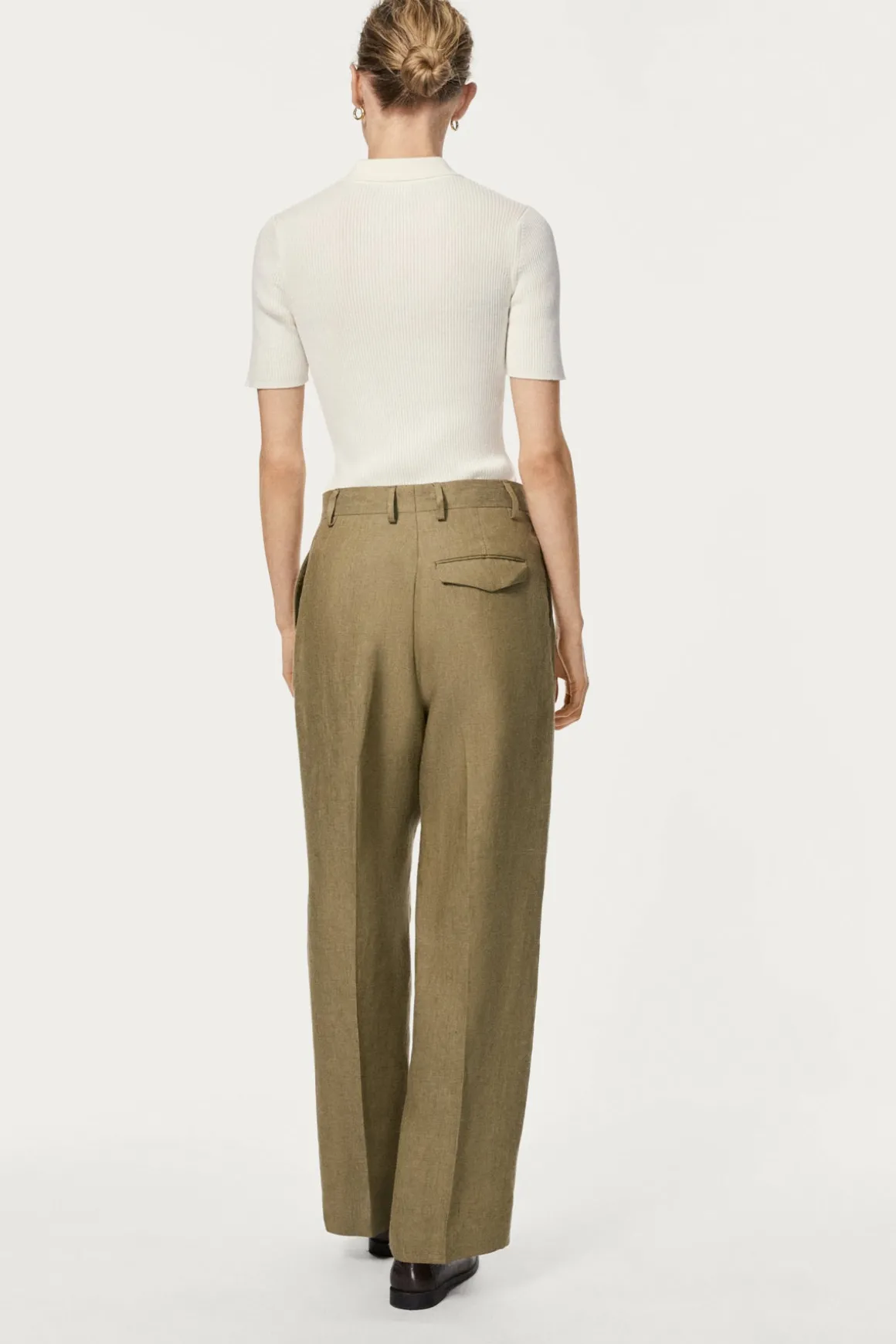 Pantalon en Sergé de Lin