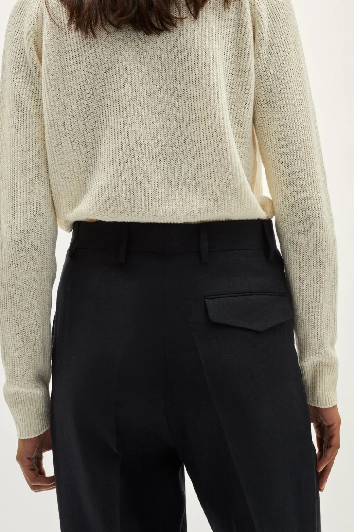 Pantalon en Sergé de Lin