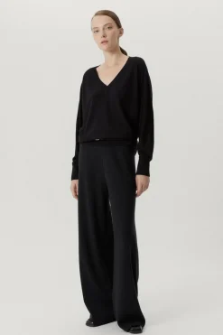 Pantalon palazzo en Laine ultra-douce