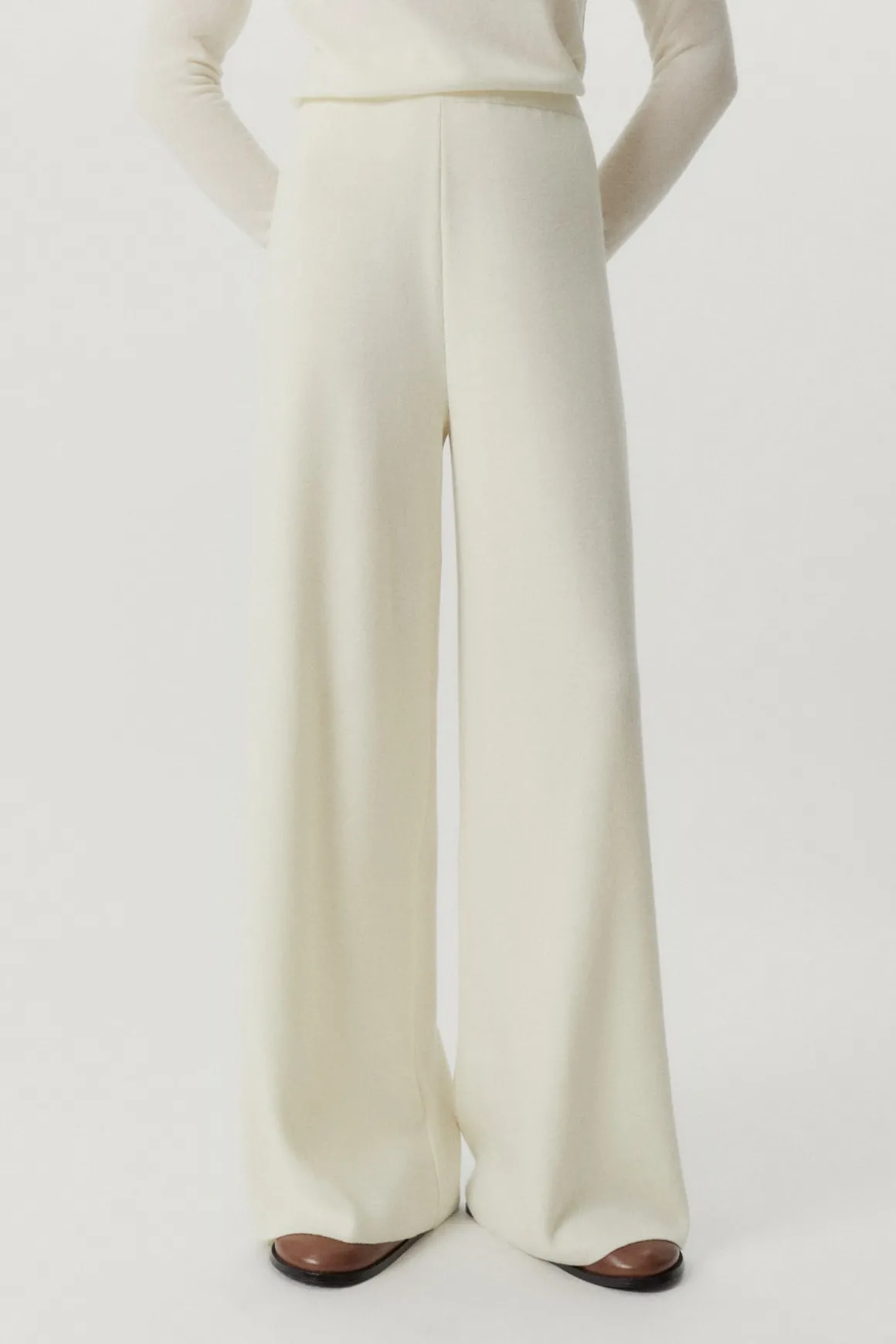 Pantalon palazzo en Laine ultra-douce