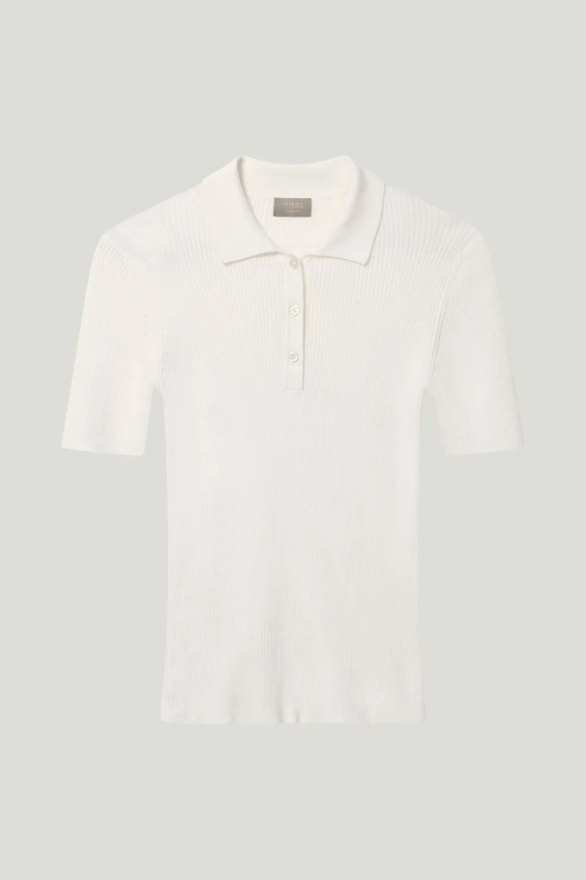 Polo à mailles côtelées en Coton biologique
