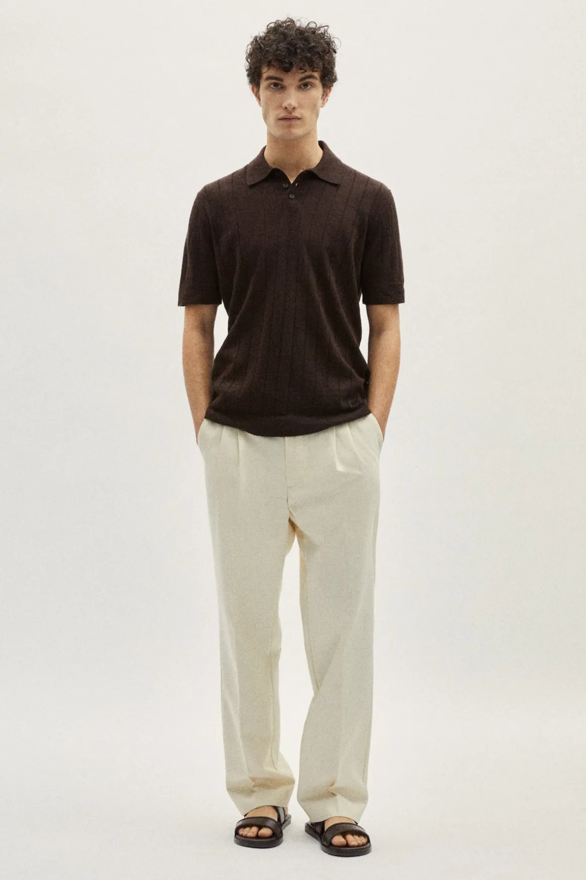 Polo vintage en Lin et Coton