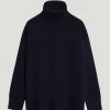 Pull à col montant côtelé en ReCashmere